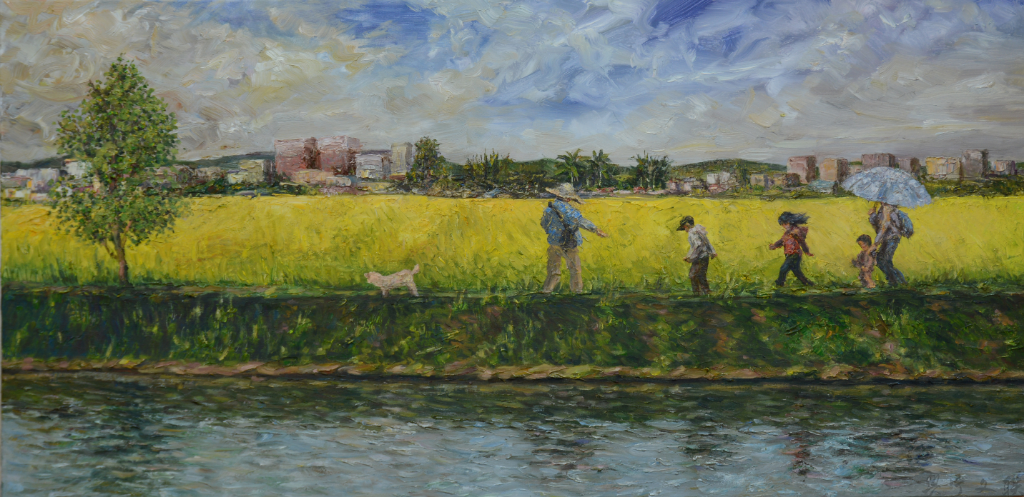 張帆春天里油畫120&times;60CM.jpg