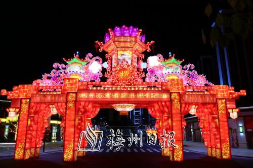 花燈文化節(jié)展區(qū)已布展完畢